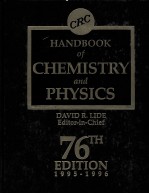 HANDBOOK OF CHEMISTRY AND PHYSICS 76TH