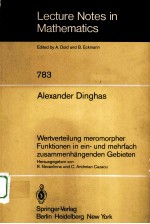 WERTVERTEILUNG MEROMORPHER FUNKTIONEN IN EIN-UND MEHRFACH ZUSAMMENHANGENDEN GEBIETEN