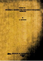 LECTURES ON NUMERICAL METHODS FOR NON-LINEAR VARIATINAL PROBLEMS