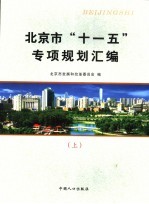 北京市“十一五”专项规划汇编 上