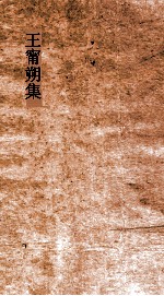 王甯朔集 卷全