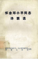 怀念邓小平同志诗联选