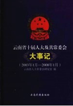 云南省十届人大及其常委会大事记 2003年1月-2008年1月