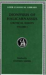 DIONYSIUS OF HALICARNASSUS VOLUMES 1