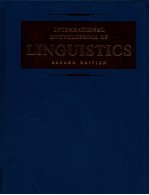 INTERNATIONAL ENCYCLOPEDIA OF LINGUISTICS VOLUME 3