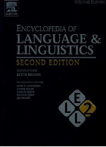 ENCYCLOPEDIA OF LANGUAGE LINGUISTICS VOLUME 11