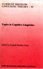 TOPICS IN COGNITIVE LINGUISTICS
