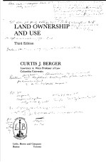 LAND OWNERSHIP AND USE THIRD EDITION