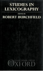 STUDIES IN LEXICOGRAPHY