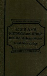 ESSAYS HISTORICAL AND LITERARY