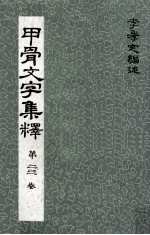甲骨文字集释 第2、3卷