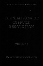 INTERNATIONAL DISPUTE RESOLUTION VOLUME I