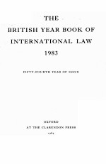 THE BRITISH YEAR BOOK OF INTERNATIONAL LAW 1983