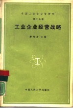 中国工业企业管理学 第10分册 工业企业经营战略