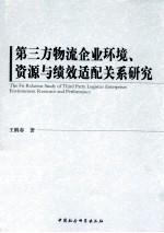 第三方物流企业环境、资源与绩效适配关系研究
