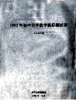 1993年初中升学数学模拟测试卷
