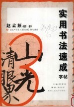 实用书法速成字帖 赵孟〓楷书