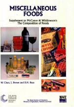 Miscellaneous foods (fourth Supplement to the fifth edition of McCance and Widdowson's : the composi