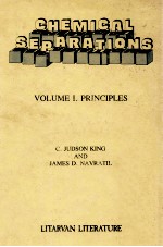 Chemical separations volume 1 principles