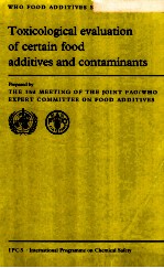 Toxicological evaluation of certain food additives and contaminants prepared by the 33rd metting of