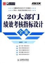 20大部门绩效考核指标设计全案