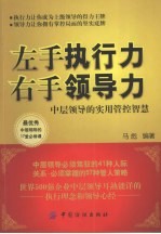 左手执行力,右手领导力 中层领导的实用管控智慧