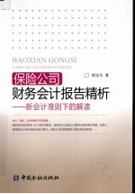 保险公司财务会计报告精析 新会计准则下的解读