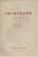 中国少数民族志简编（初稿） 下