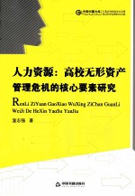 人力资源 高校无形资产管理危机的核心要素研究