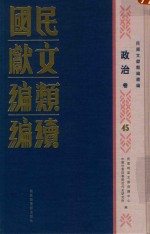 民国文献类编续编 政治卷 45