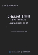 小企业会计准则案例详解与实务 条文解读+科目使用+账务处理