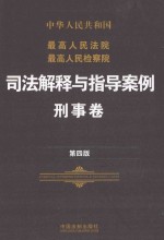 最高人民法院最高人民检察院司法解释与指导案例 刑事卷