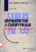 战略性投资 现代组织学习型人力资源开发全鉴