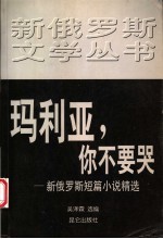 玛利亚,你不要哭 新俄罗斯短篇小说精选