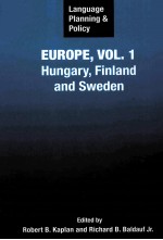 LANGUAGE PLANNING AND POLICY IN EUROPE,VOL.1 HUNGARY,FINLAND AND SWEDEN
