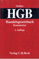 KOMMENTAR ZUM HANDELSGESETZBUCH(HGB)2.AUFLAGE