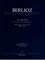 Les nuits d'ete Six melodies avec un petit orchestre