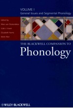 THE BLACKWELL COMPANION TO PHONOLOGY VOLUME I GENERA ISSUES AND SEGMENTAL PHONOLOGY