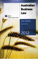 AUSTRALIAN BUSINESS LAW 31ST EDITION 2012