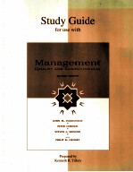 STUDY GUIDE FOR USE WITH MANAGEMENT：QUALITY AND COMPETITIVENESS SECOND EDITION