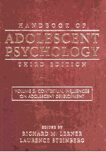 HANDBOOK OF ADOLESCENT PSYCHOLOGY VOLUME 2:CONTEXTUAL INFLUENCES ON ADOLESCENT DEVELOPMENT THIRD E