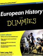 EUROPEAN HISTORY FOR DUMMIES 2ND EDITION