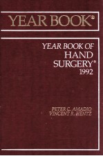 THE YEAR BOOK OF HAND SURGERY 1992